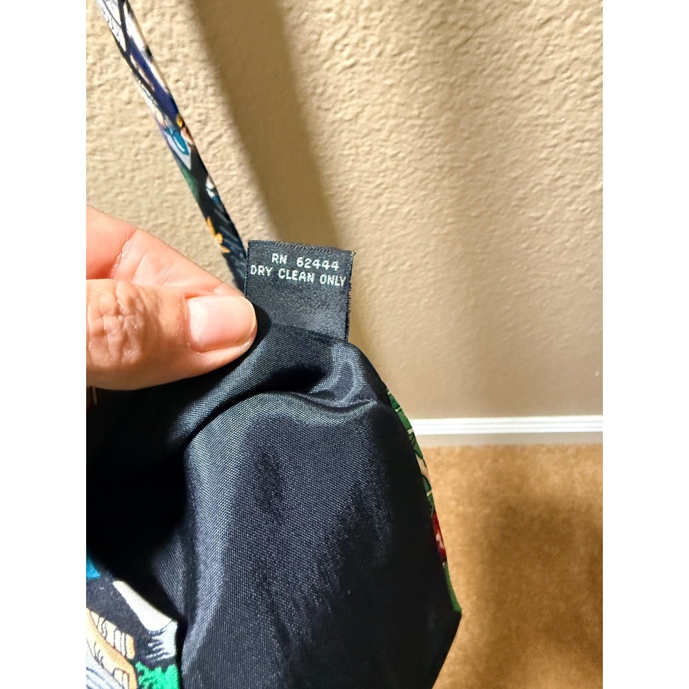 Nicole Miller 1993 Football Silk Mens Tie Vintage Rare Athletic 90's Super Bowl - Picture 4 of 8